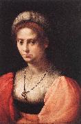 Domenico Puligo Portrait of a Lady oil painting reproduction